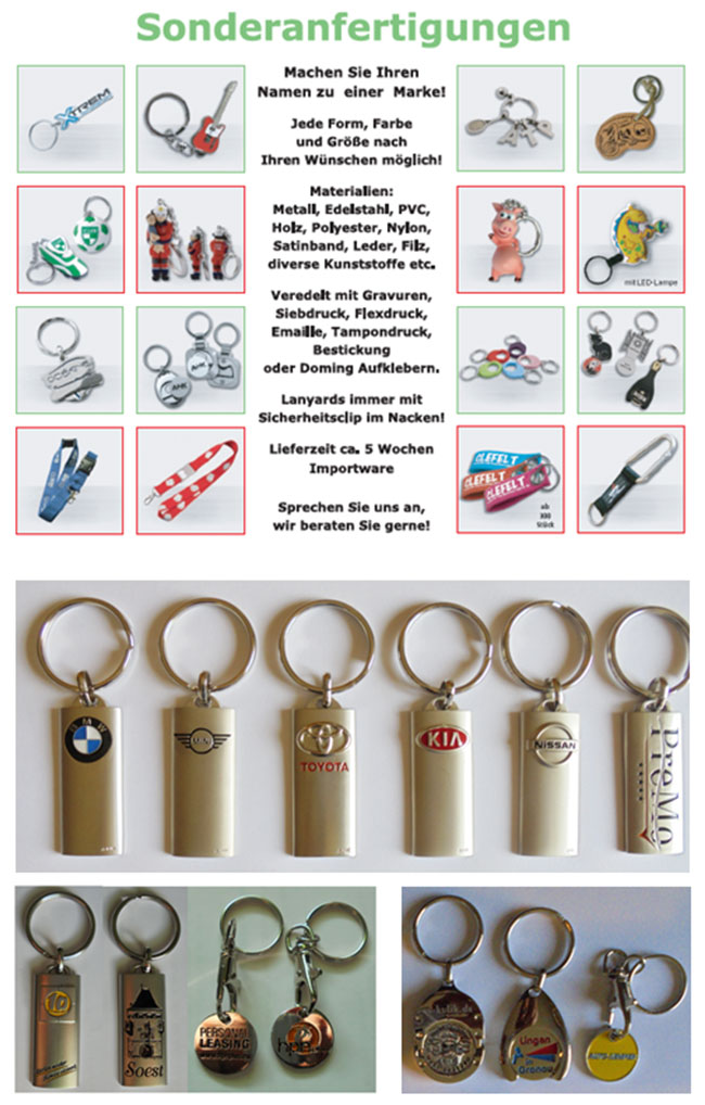 Schlüsselanhänger “Auto Marken” · Metall Druck Glas GmbH